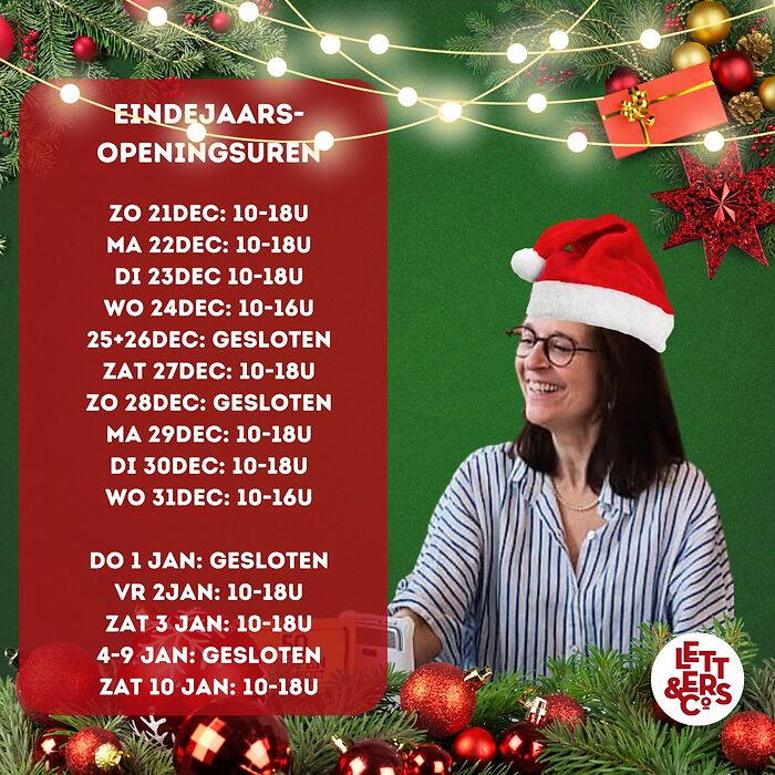 Openingsuren eindejaar