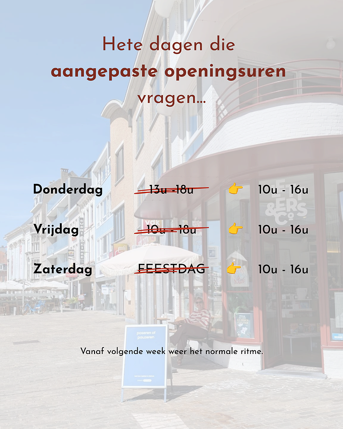 Hete dagen die om aangepaste openingsuren vragen