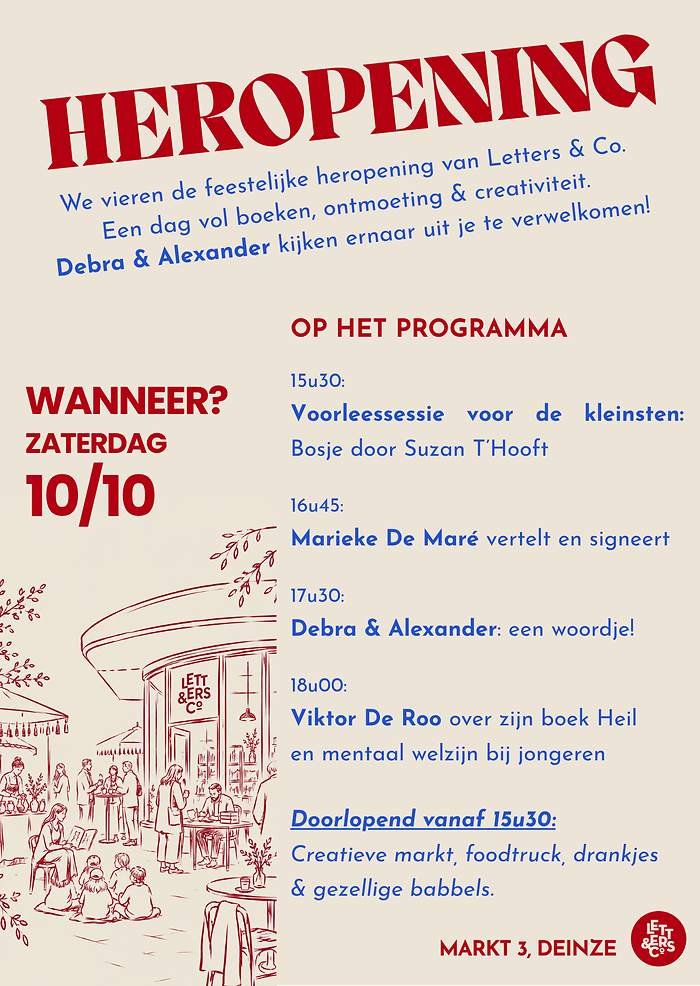 Heropening Letters&Co op 10 oktober!